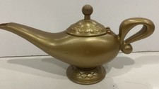 Gold Aladdin Genie Lamp Plastic Costume Accessory Magical Prince Prop Decoration