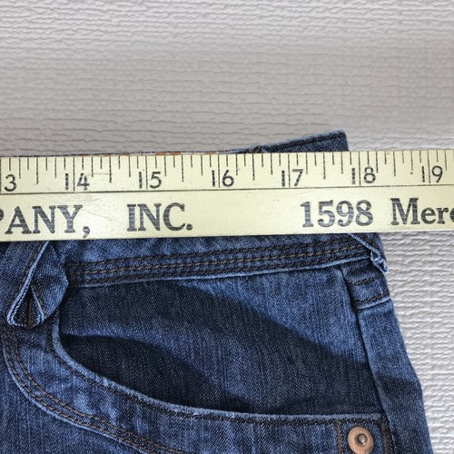 Vintage Y2K So Wear It Declare It Dark Wash Denim Jeans Micro Minirock Gr. 15 - Bild 5 von 8