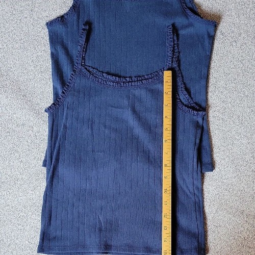 Art Class Navy Blue Tank Top Size XL(14) SET/3 - Picture 8 of 9