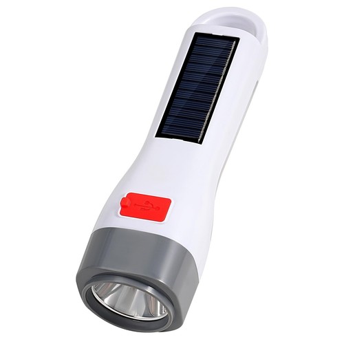Solar LED Flashlight for Power Outages, Rechargeable Camping Flashlights with...