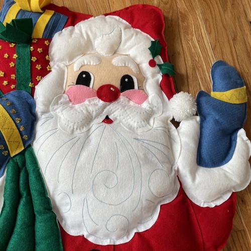 Bucilla 54" Jumbo Weihnachtsmann Spielzeug Sack FERTIGGESTELLT Filz Wand Tür Dekoration 84017 - Bild 2 von 15