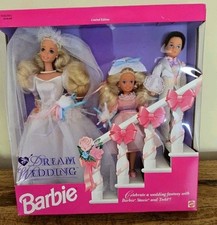 1993 Mattel Barbie Dream Wedding LE #10712 3 Doll Set-Stacie & Todd-Sealed NIB 
