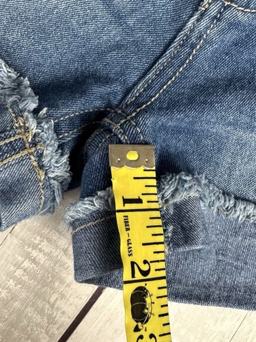 Lucky Brand Short Girl’s Blue Jean Shorts Size 10 Distressed Stretchy 0228 - Picture 4 of 4