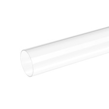 46mm x 50mm 20" Clear Acrylic Pipe Rigid Plastic Tubing for Plumbing