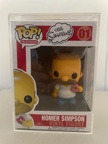 The Simpsons Homer Simpson Funko POP Vinyl Television - #01 Rare in Case 2014