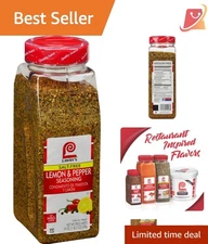 Citrus-Infused Salt-Free Lemon & Pepper Seasoning, 19 oz - Culinary Must-Have