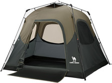 4-6 Person Instant Waterproof Camping Tent - Easy 60 Sec Setup  Carry Bag