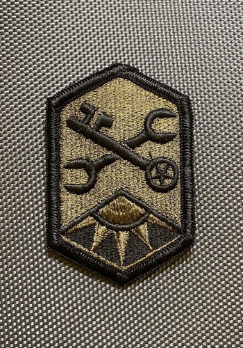 U.S. Army Advanced Weapons Support Command Subdued Patch Vietnam Era NOS