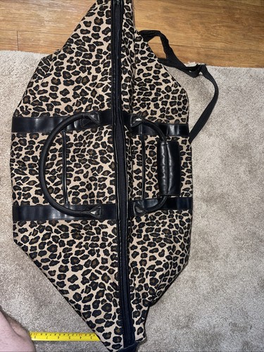 Nine West cheetah print Duffle Bag With Leather Handles - Picture 14 of 20