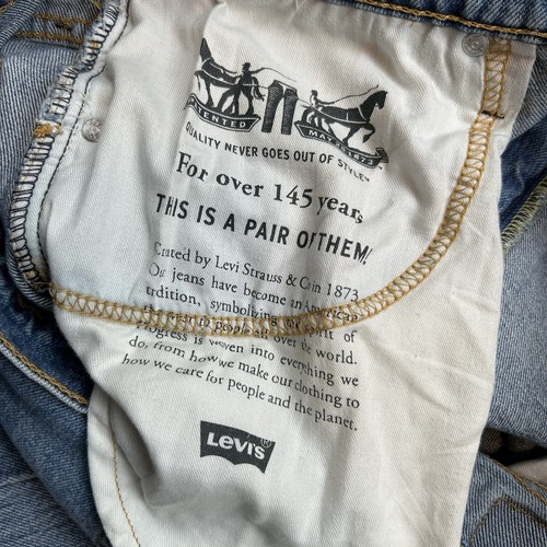 Vintage Levis 510 Jeans Herren Größe 38x30 Blau Distressed Denim Grunge 90er - Bild 16 von 16