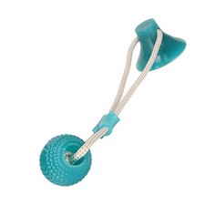 Suction Cup Dog Tug Toy Teeth Cleaning Puppy Pull Toy Wearable For Yard