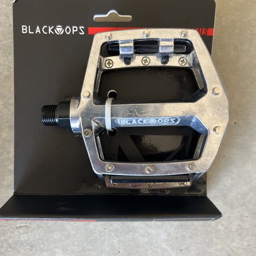 PEDALS BK-OPS PLATFORM ALY CRMO 9/16 SILVER 	BLACK OPS - Picture 1 of 3