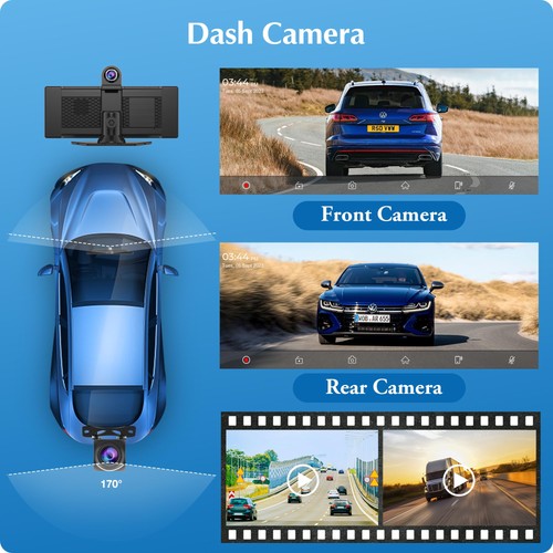 2025 W903 Wireless Carplay & Android Auto with Dash Cam - 9.3" HD IPS Touch C... - Bild 3 von 9