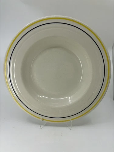 1992 Fiesta Ware Restaurant Ware 12” Large Soup Bowl Serving Bowl Blue Yellow