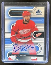 2022-23 SP Game Used Robby Fabbri Blue Auto #119 Red Wings