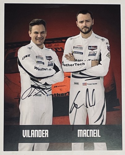 2019 Signed #63 Scuderia Corsa Ferrari Hero Card IMSA WeatherTech Road America - Picture 2 of 2