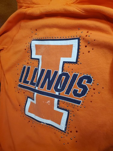 Victoria's Secret Pink University of Illinois Fighting Illini Sweatshirt mit durchgehendem Reißverschluss - Bild 13 von 16