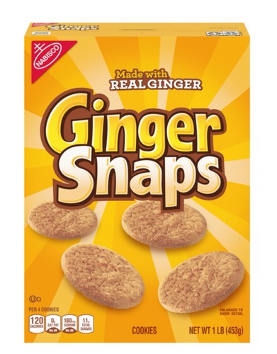 🟣 Neu Nabisco echte Ingwer Druckknöpfe weiche knusprige gebackene Kekse 1 Pfund - Bild 1 von 2