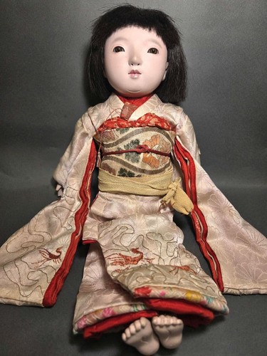 Vintage japanische Ichimatsu Puppe Mädchen - GINRYU signiert antik - Bild 4 von 8