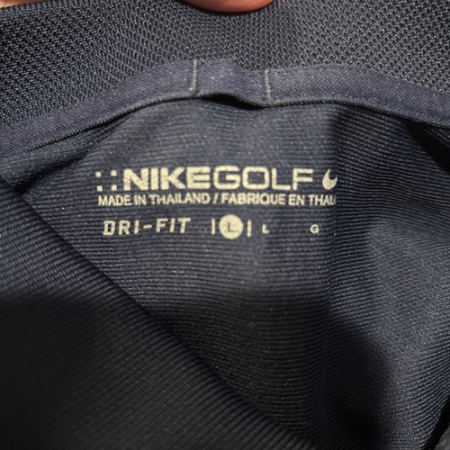 Nike Golf BMW Championship Dri Fit Polo Shirt Men's Large Navy Swoosh Casual - Picture 13 of 16