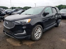 Used Front Left Door Assembly Front fits: 2023 Ford Edge tempered glass black te