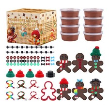 Gingerbread Man Craft Air Dried Clay Handmade Material Kit