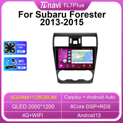 For Subaru Forester 4 SJ XV WRX Android Car Radio CarPlay Multimidia Player GPS - Picture 14 of 32