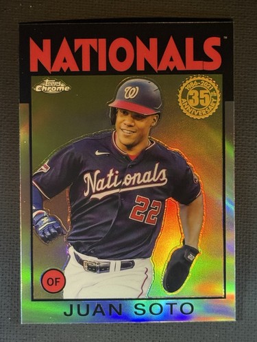 2021 Topps Chrome #86BC-4 Juan Soto 1986 Topps 35th Anniversary Nationals