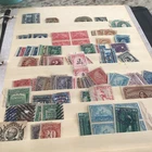 US Stamp Collection In 13 Page Binder Late 1800 Up To @70’s Not Glued/Some Air M