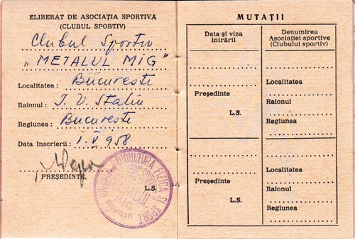 Tarjeta de miembro de Rumania, 1958, UCFS RPR - Estampillas fiscales de ingresos / Cenicientas - Imagen 3 de 11