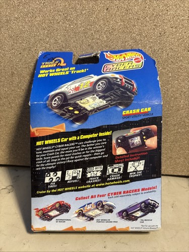 HOT WHEELS CYBER RACERS CRASH CAR w/ COMPUTER INSIDE COLLECTIBLE Sports Utility - Picture 2 of 3