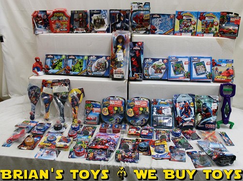 Superhero Lot of 60+: Ms. Marvel, Avengers Puzzles, Iron Man Die Cast, & More NR