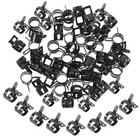 50 Pcs Spring Clips Clamps Hose Fastener Water Pipe Small Line Holders