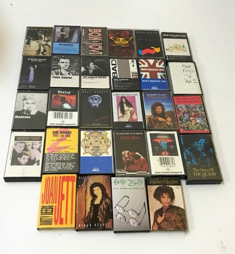 24+ CLASSIC ROCK & 1980s CASSETTE TAPES Doors Meatloaf Aerosmith Pink Floyd Who - Picture 2 of 10