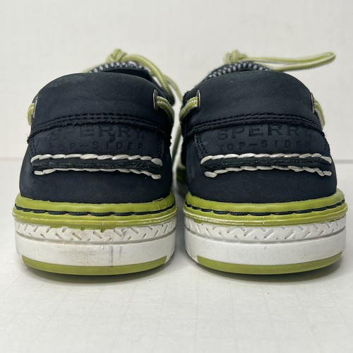 Sperry Top Sider Shoe Men 7.5 Navy Blue Green Leather Billfish Ultralite Loafer - Bild 6 von 11