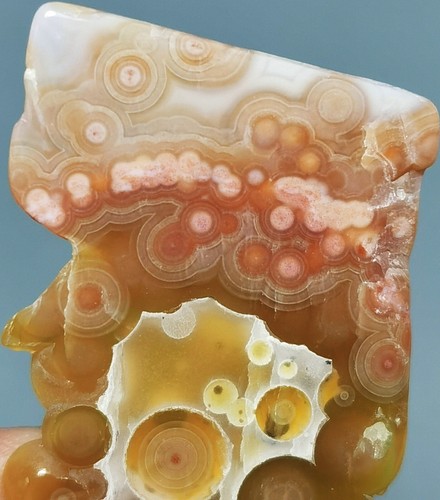 Natural Round Eye 8th Vein Ocean Jasper Agate Quartz Reiki Stone Healing - Picture 5 of 15