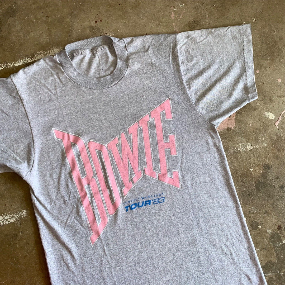 1983 VINTAGE 80s DAVID BOWIE SERIOUS MOONLIGHT TOUR CONCERT T 