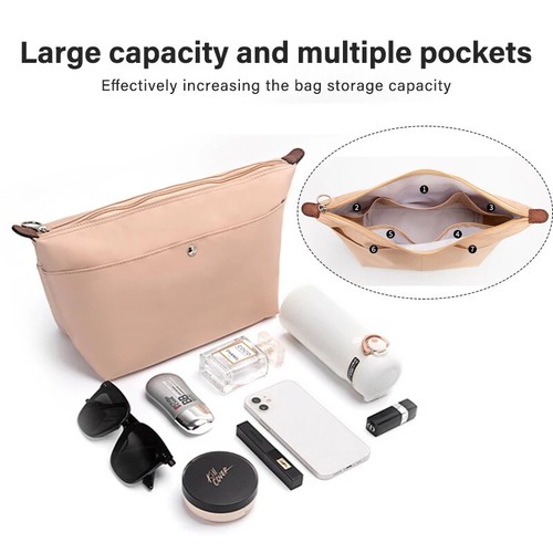 WUTA Borsa Organizzatore Inserto per Longchamp Tote Bags Borsa a Mano S/M/L, Nylon di Lusso - Foto 2 di 24