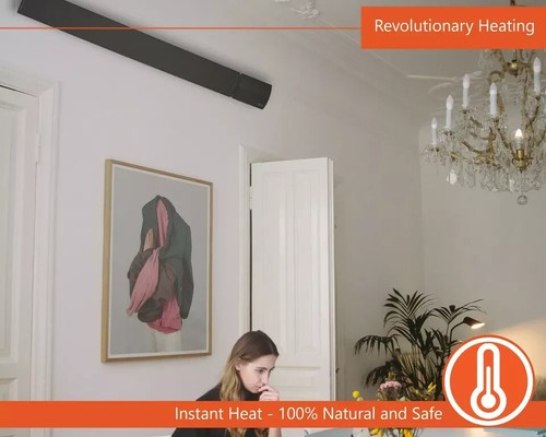 KIASA -1800W Far Infrared Heater Bar -Classic On/Off- GRADED - Picture 6 of 6