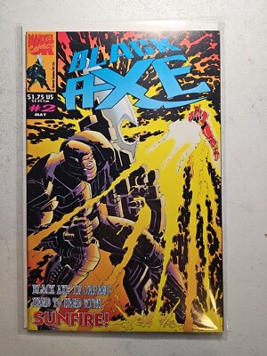 Marvel Comics UK Black Axe #2 May 1993  Bagged And Boarded