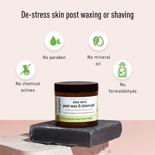 Post Shave Sirona Natural Mineral Oil Free After Shaving Gel For Men&Women-100gm - Picture 5 of 8