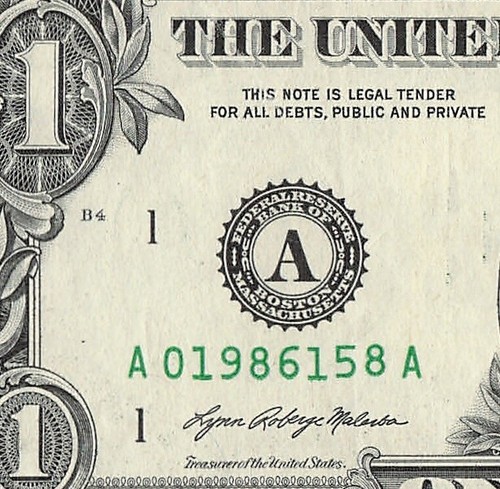 AUG 15 1986 Date Note Fancy Serial Number One Dollar Bill 08 15 1986 - Picture 3 of 11