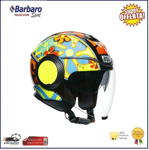 AGV Casco Jet Orbyt Top Valencia 2003 Doppia Visiera Moto Scooter | eBay