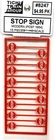 HO Scale Tichy Train Group 8247 Red Modern Stop Sign pkg (15)