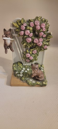 Set Of 3 Vintage Danbury Mint Porcelain Cute Cats! ~ Adorable - Picture 6 of 9