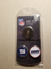 NFL  New York Giants Golf Hat Magnetic Clip w/ 2 Double Sided Ball Markers