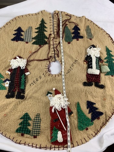 SANTA CHRISTMAS TREE SKIRT 41” - Picture 8 of 12