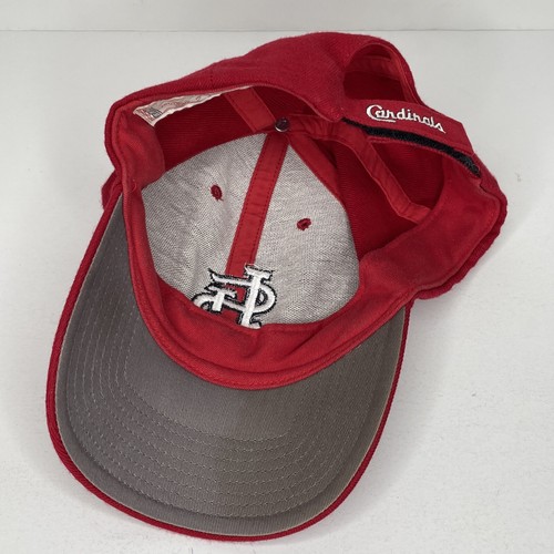 Twins MLB St. Louis Cardinals Logo Red Baseball Cap Hat Adjustable Wool Blend - Picture 7 of 9