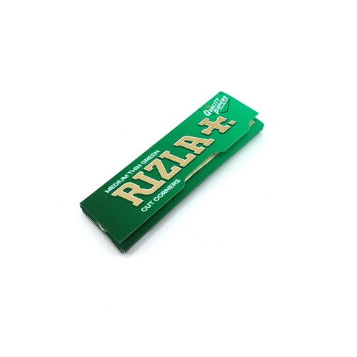 Papeles de liar verdes Rizla papeles para fumar cigarrillos tamaño regular - Imagen 2 de 13