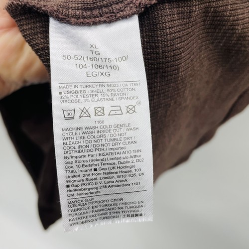 Gap Maternity Damen Größe XL Umstands-Tanktop gerippt Henley Expresso braun 1323 - Bild 6 von 6